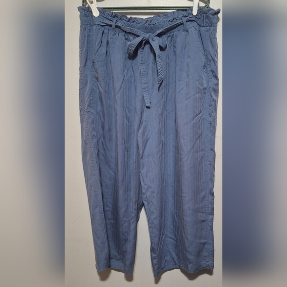 XXL Women's Casual Blue Wide Leg Pants - Picture 1 of 4